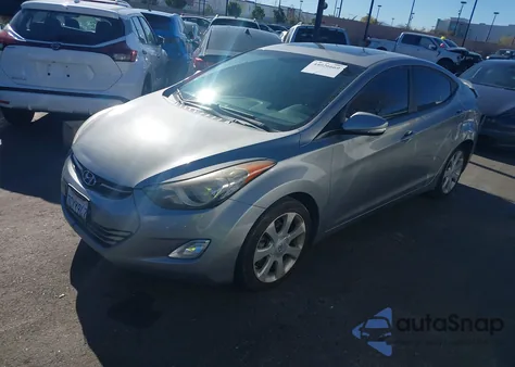 2013 Hyundai Elantra Limited from USA, damaged, VIN KMHDH4AEXDU884308